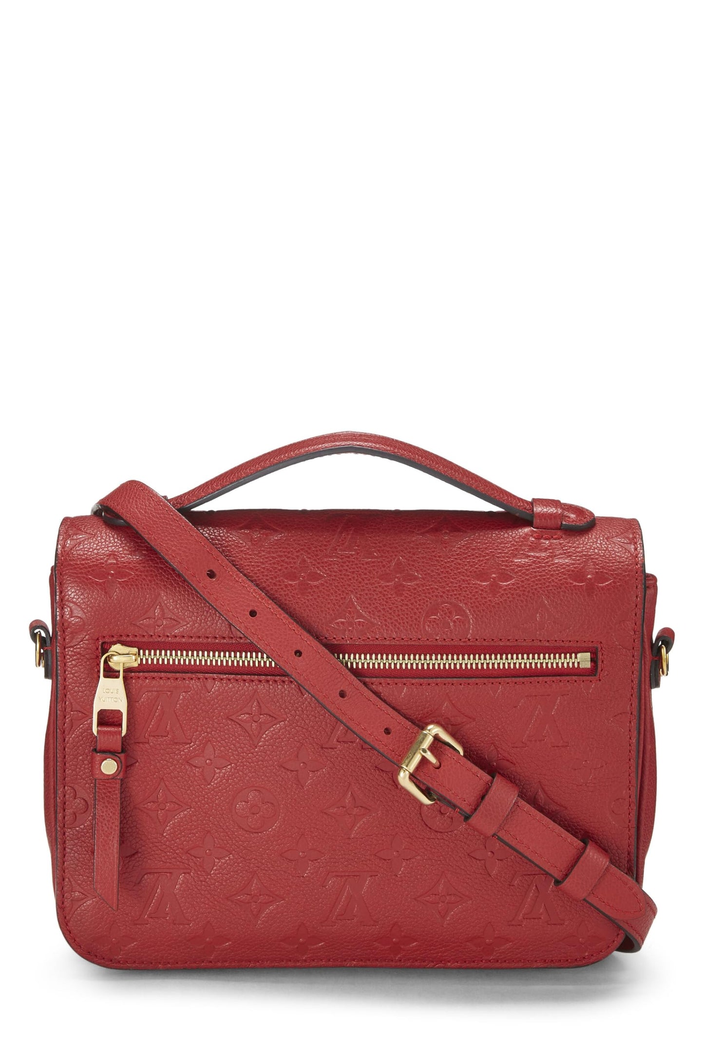 Louis Vuitton, Pre-Loved Cherry Monogram Empreinte Pochette Metis, Red