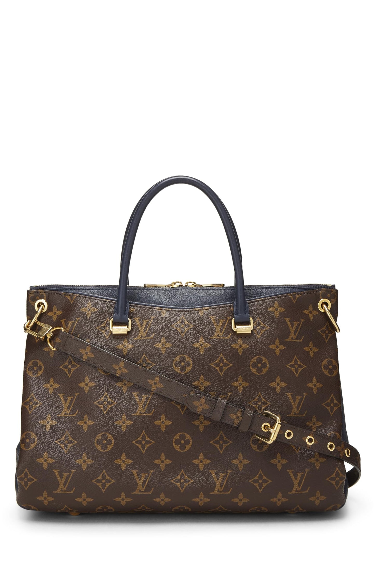 Louis Vuitton, Pre-Loved Navy Monogram Canvas Pallas, Navy