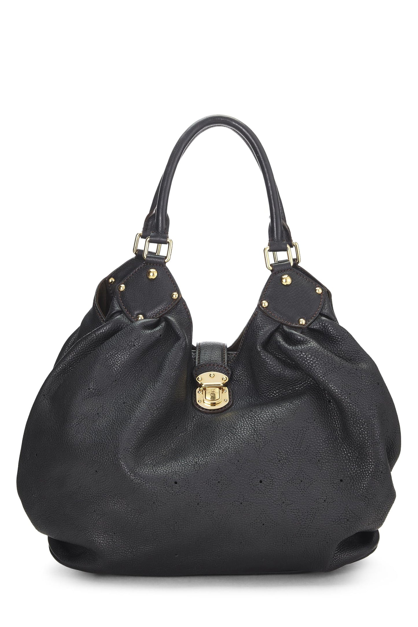 Louis Vuitton, Pre-Loved Black Monogram Mahina Large, Black