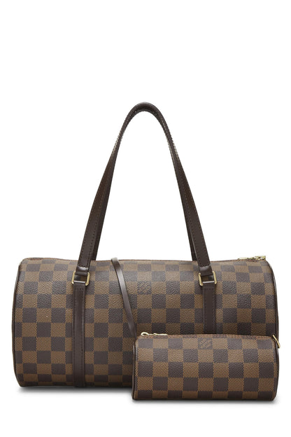 Louis Vuitton, ensemble Papillon 30 et Mini Damier Ebene d'occasion, marron