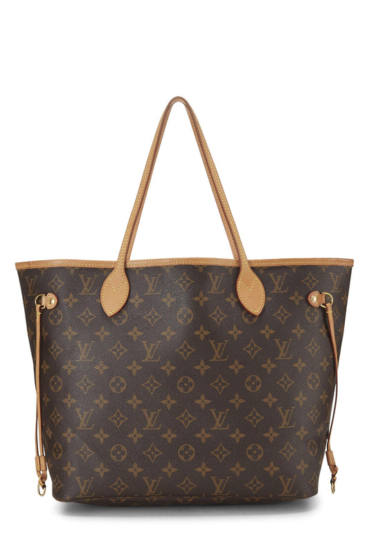 Louis Vuitton, Lona con monograma rojo Pre-Loved Neo Neverfull MM, Rojo