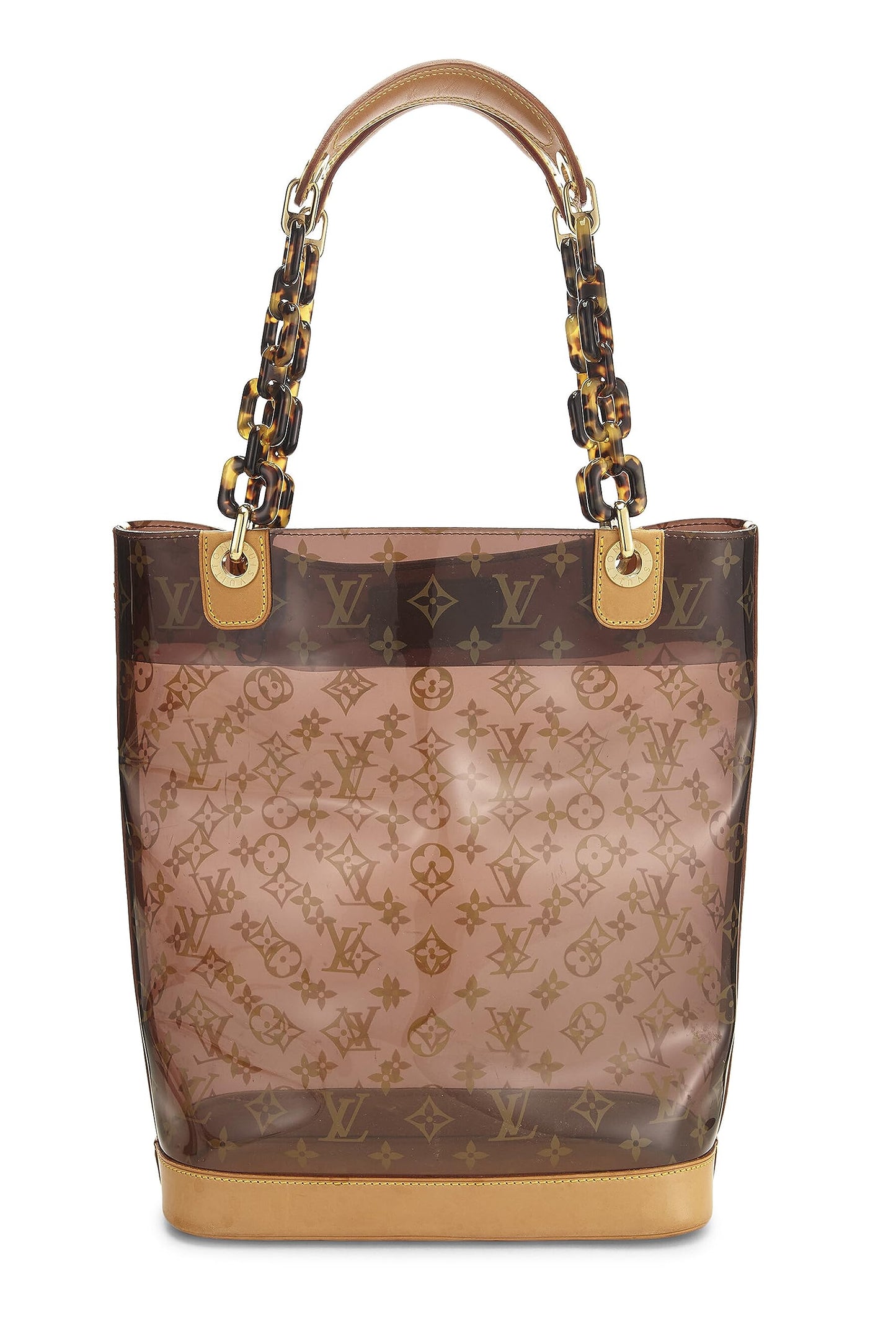 Louis Vuitton, Pre-Loved Monogram Ambre Vinyl Cabas MM, Brown