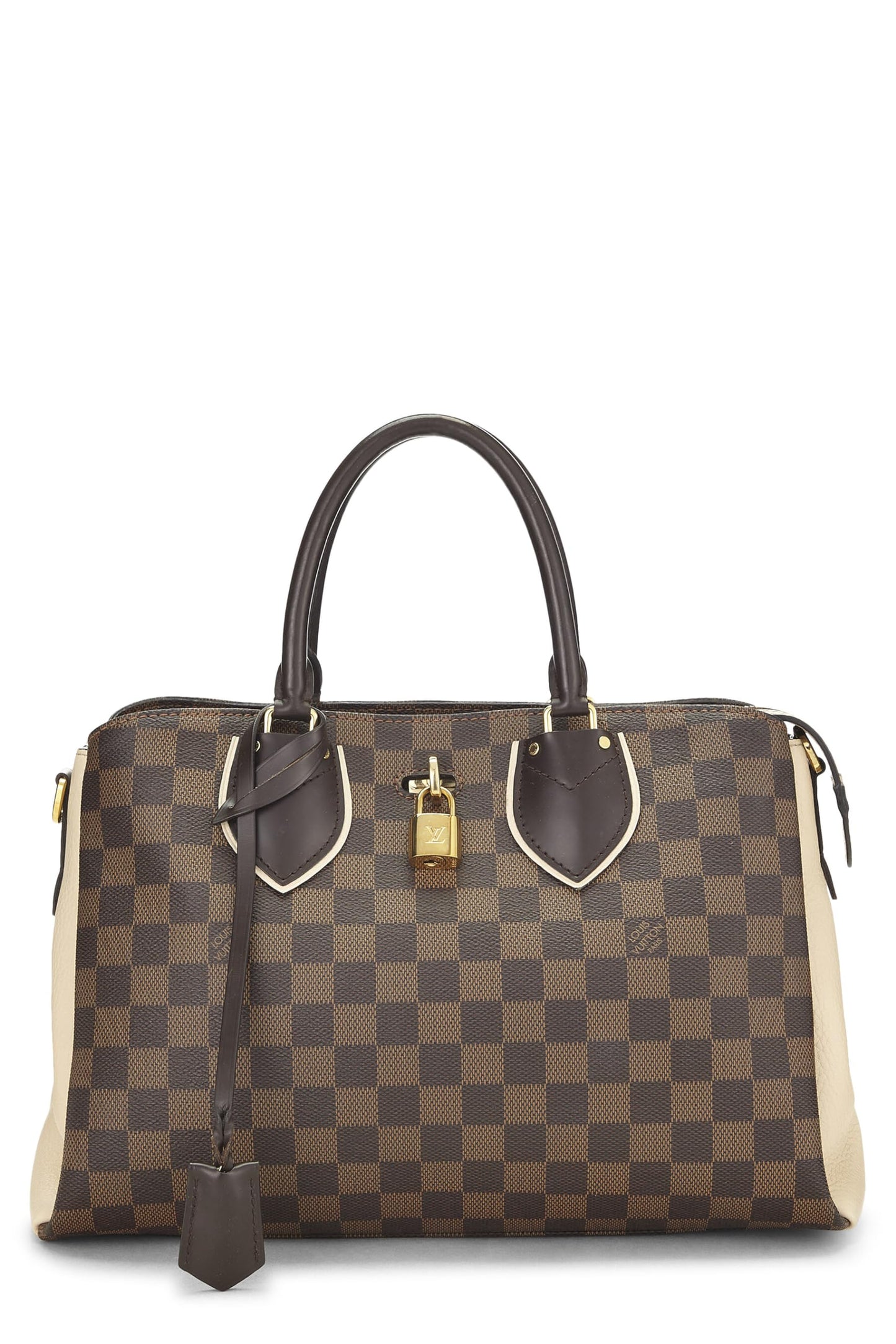 Louis Vuitton, Damier Ebene Normandy, Crème d'occasion, Blanc