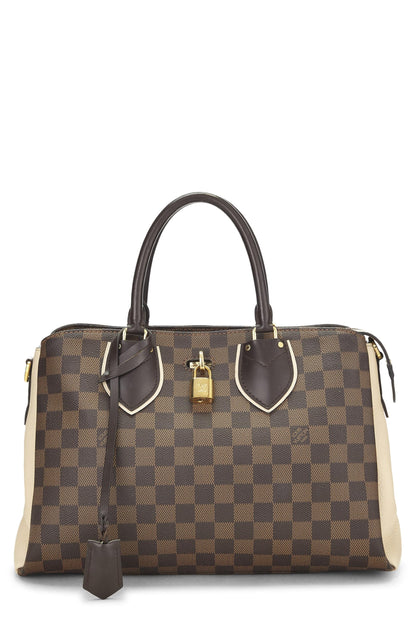 Louis Vuitton, Pre-Loved Cream Damier Ebene Normandy, White