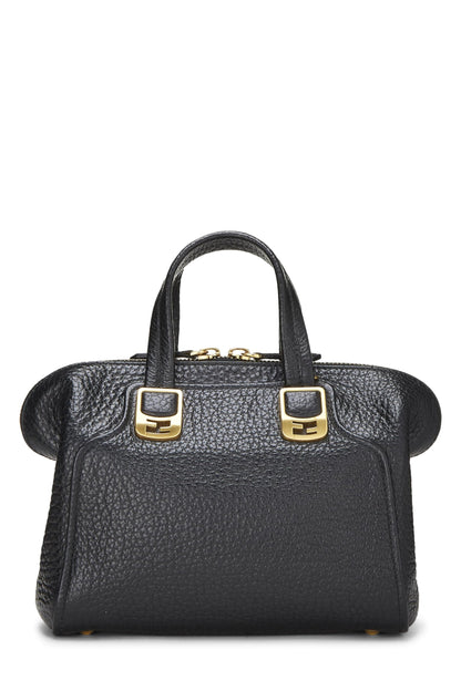 Fendi, Pre-Loved Black Leather Chameleon Small, Black