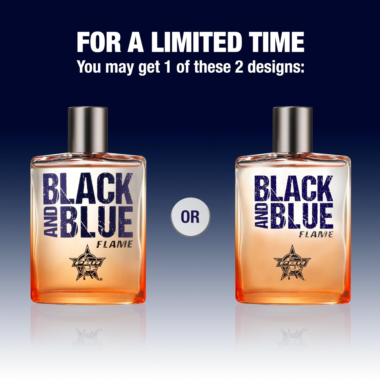 Eau de Cologne pour homme Tru Western PBR Black and Blue Flame, 100 ml (3,4 fl oz) - Sportive, propre et fraîche