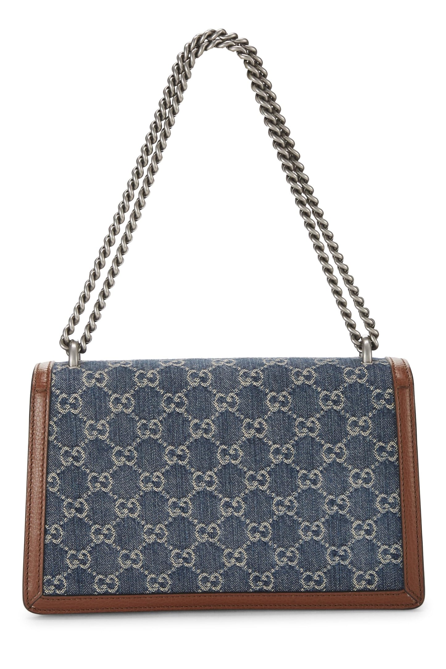 Gucci, sac à bandoulière Dionysus en denim bleu d'occasion, petit modèle, bleu