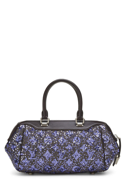 Louis Vuitton, Sunshine Express Baby, sac à main violet à paillettes Monogram d'occasion, violet