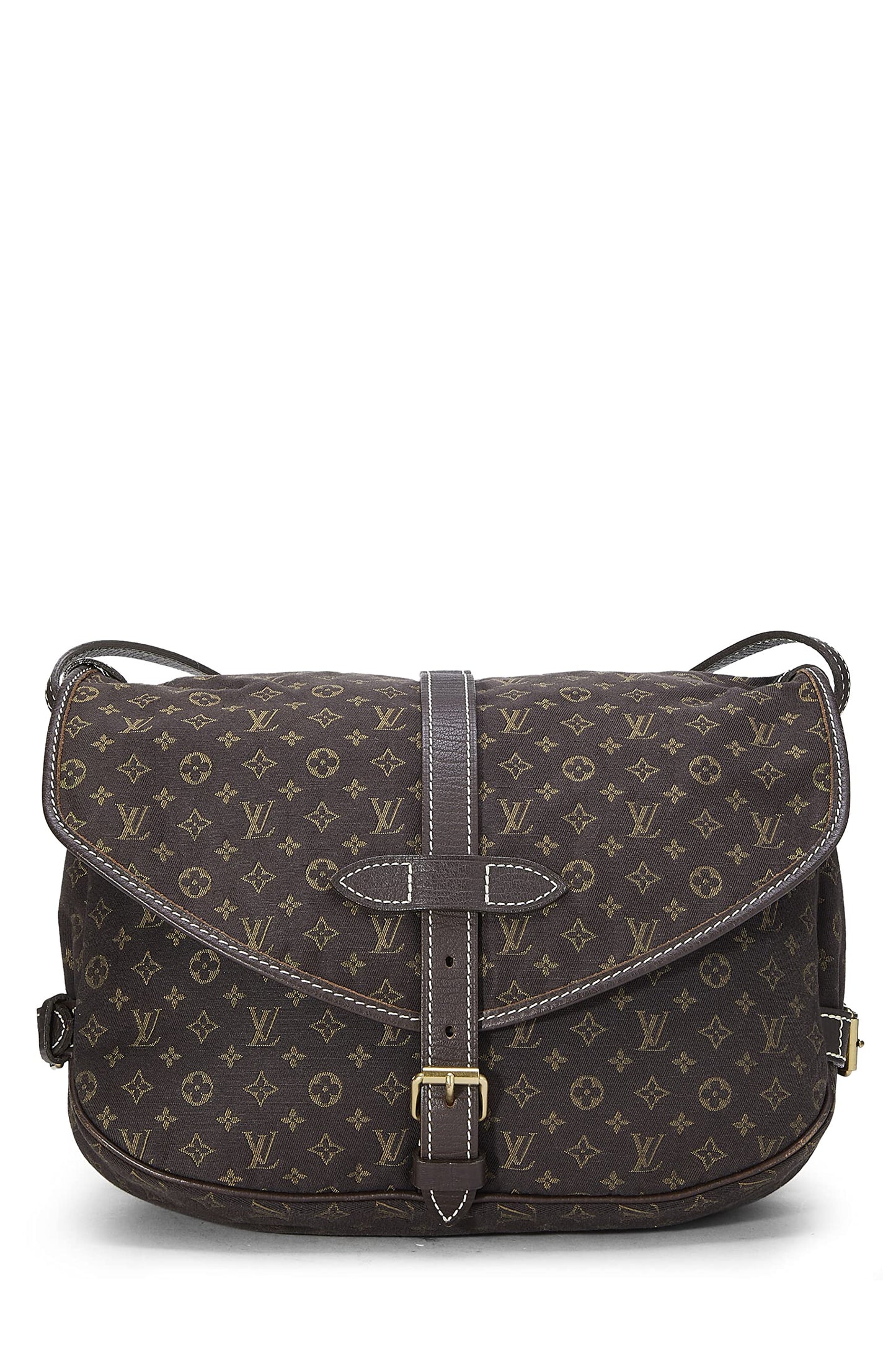 Louis Vuitton, Mini Lin Saumur 30 Monogram Marron d'occasion, Marron