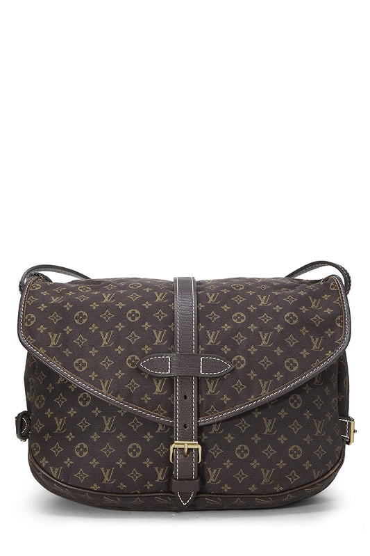 Louis Vuitton, Mini Lin Saumur 30 Monogram Marron d'occasion, Marron