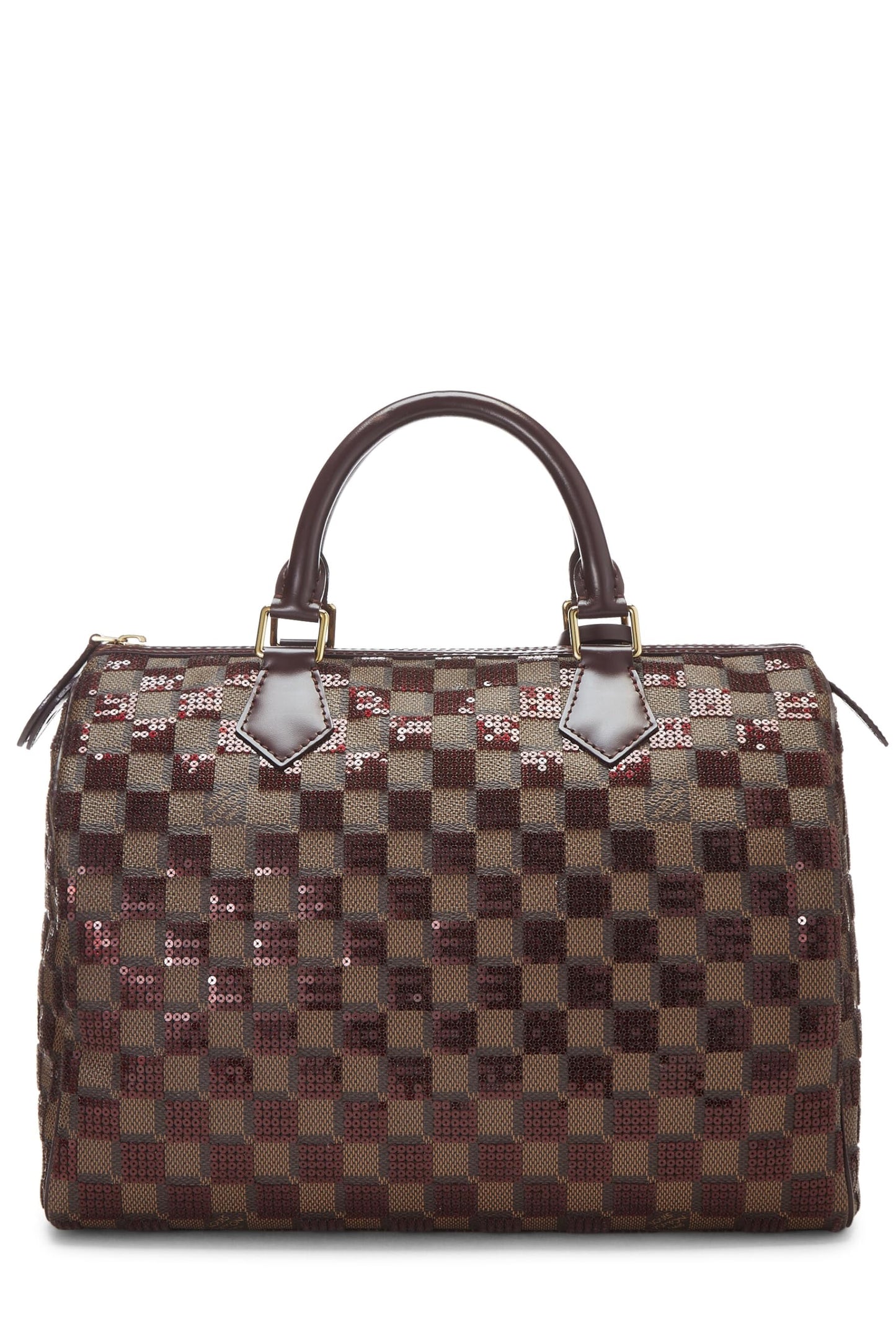 Louis Vuitton, Speedy 30 Damier Paillettes Rouge d'occasion, Rouge