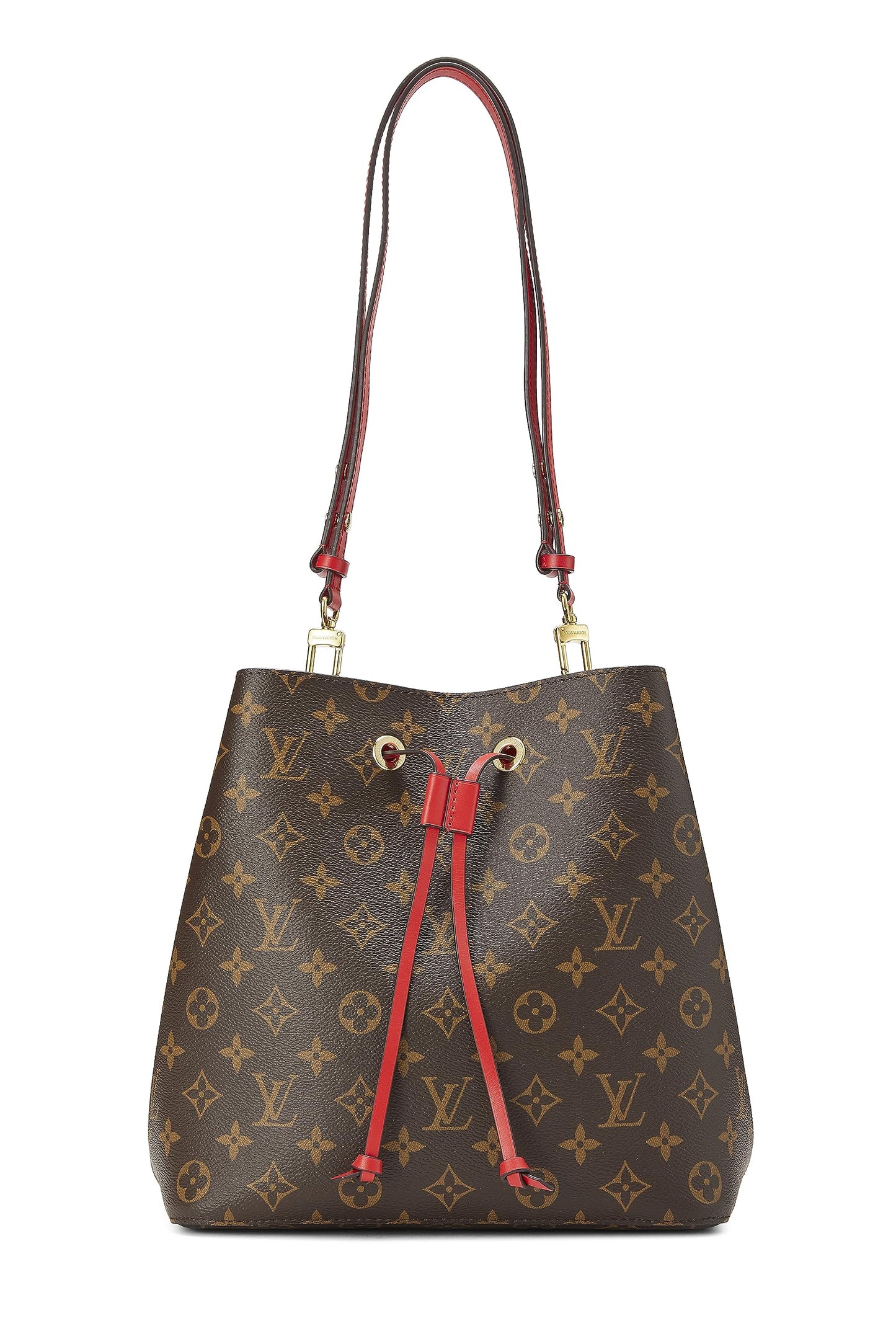 Louis Vuitton, Pre-Loved Red Monogram Canvas Neo Noé, Red