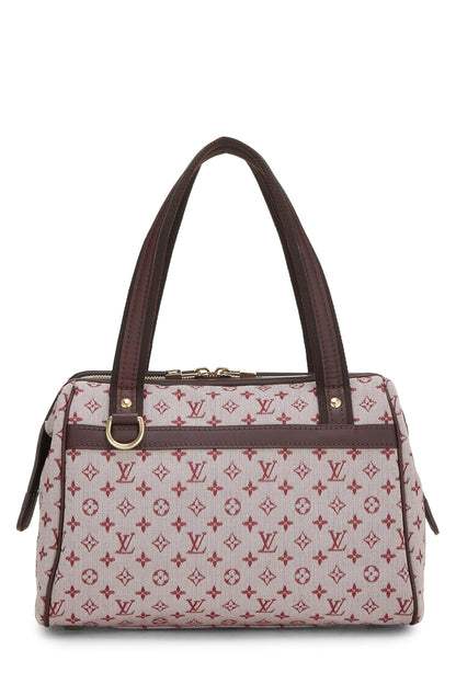 Louis Vuitton, Pre-Loved Burgundy Monogram Mini Lin Josephine PM, Red