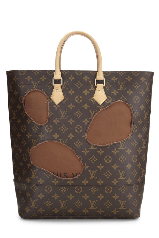 Louis Vuitton, Sac monogramme pré-aimé Comme des Garçons x Louis Vuitton avec trous, Marron