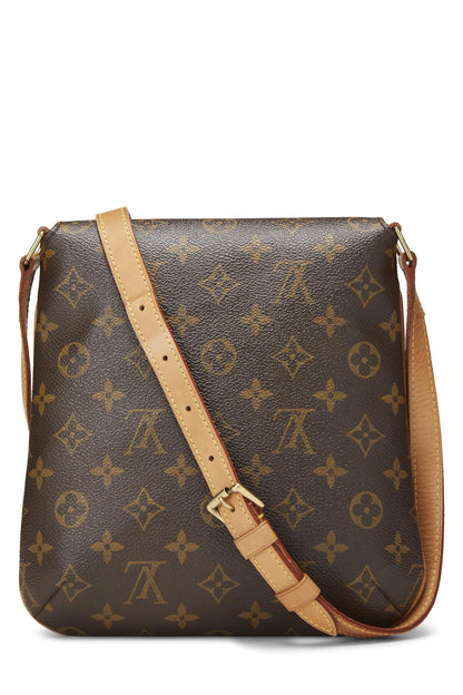 Louis Vuitton, Musette Salsa en toile Monogram d'occasion, marron