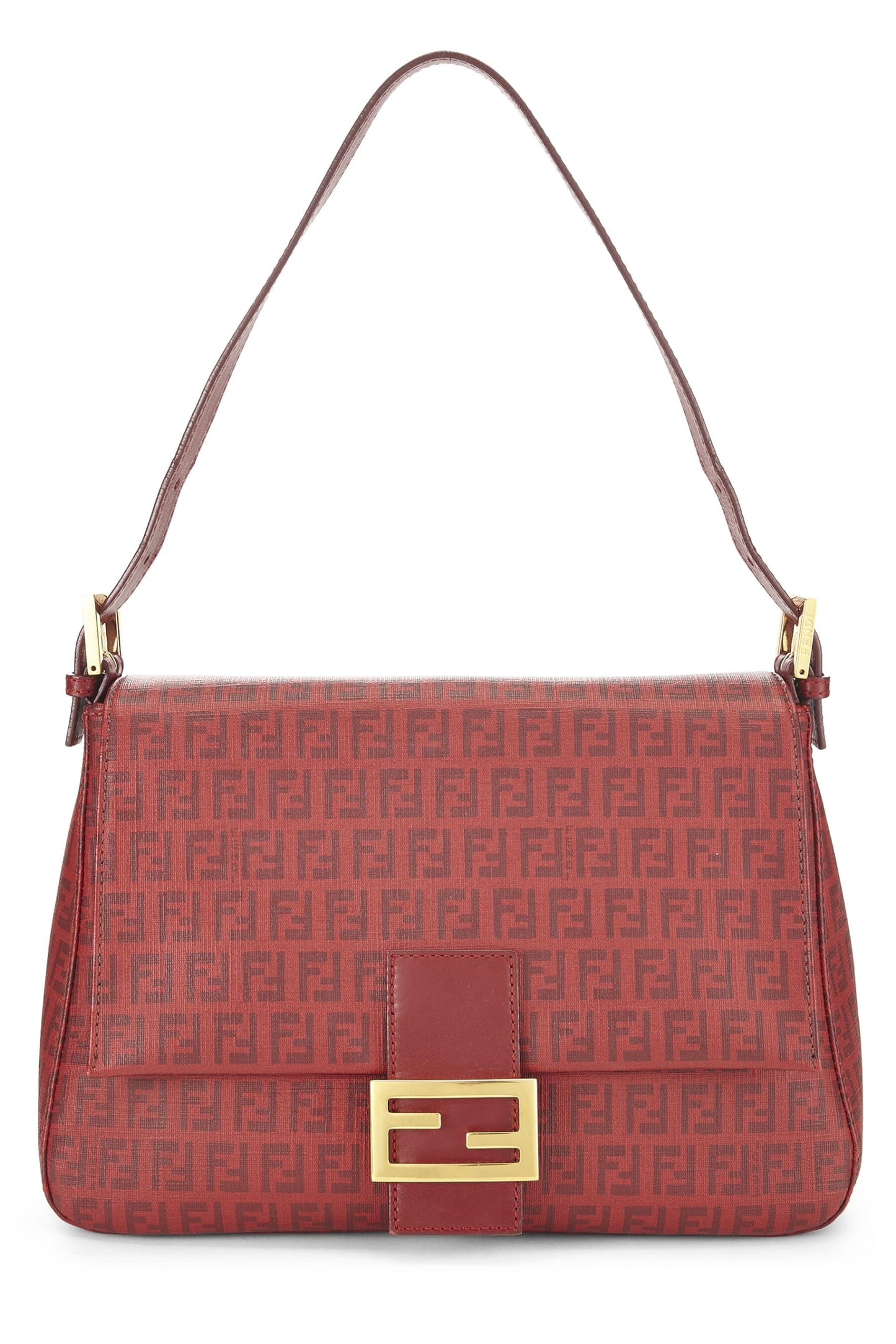 Fendi, toile enduite Zucchino rouge d'occasion Mama, rouge