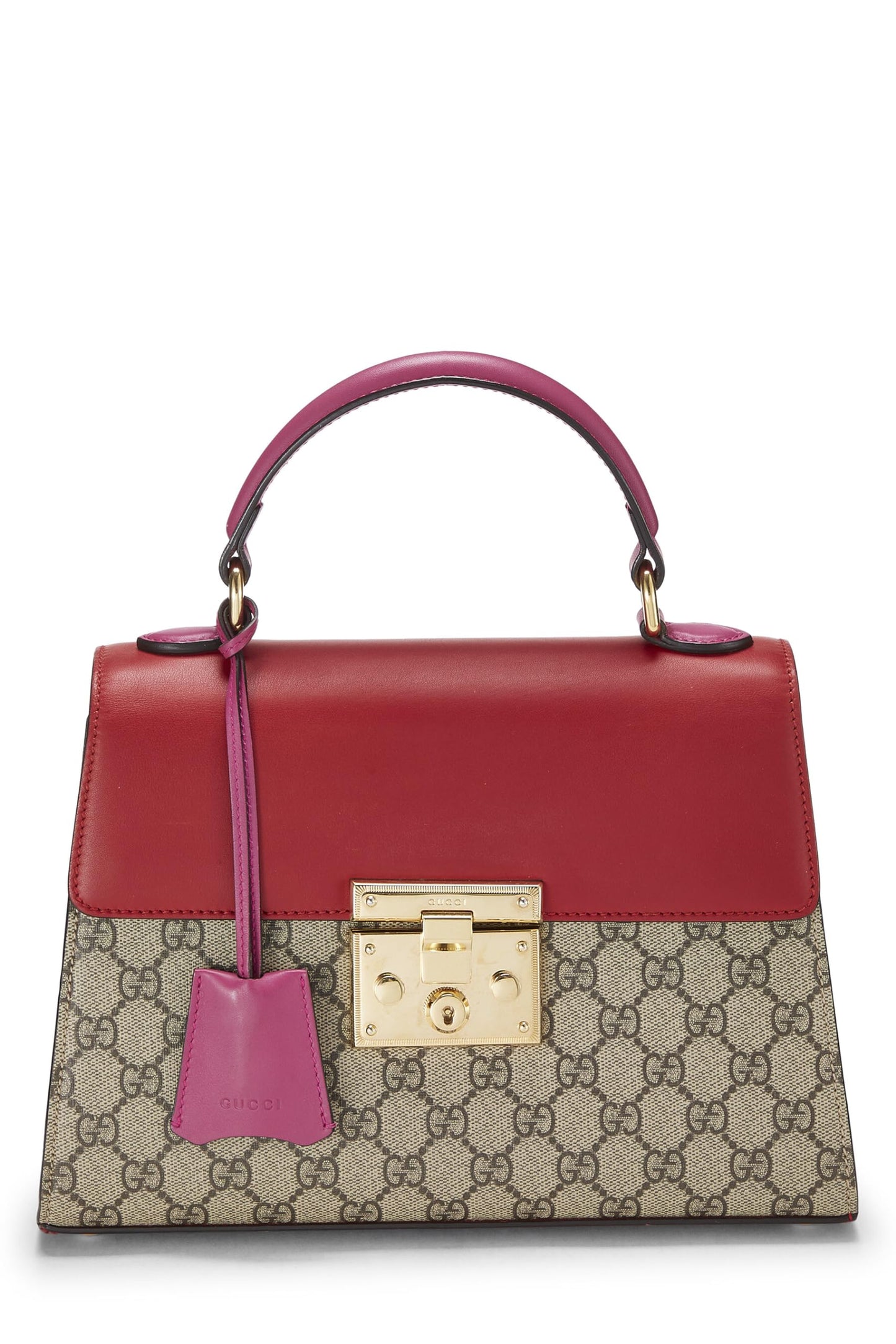 Gucci, Bolso con asa superior con candado GG Supreme original multicolor Pre-Loved, Multicolor