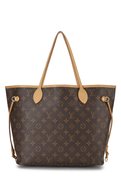 Louis Vuitton, Lona con monograma rojo Pre-Loved Neo Neverfull MM, Rojo