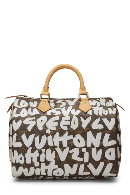 Louis Vuitton, Pre-Loved Stephen Sprouse x Louis Vuitton Monogram Grey Graffiti Speedy 30, Grey