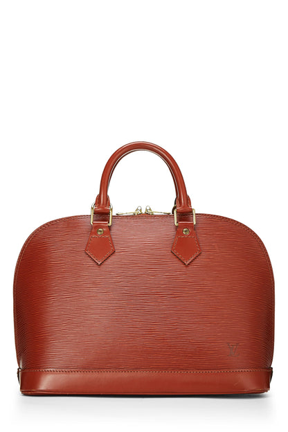 Louis Vuitton, Cipango Gold Epi Alma PM d'occasion, marron