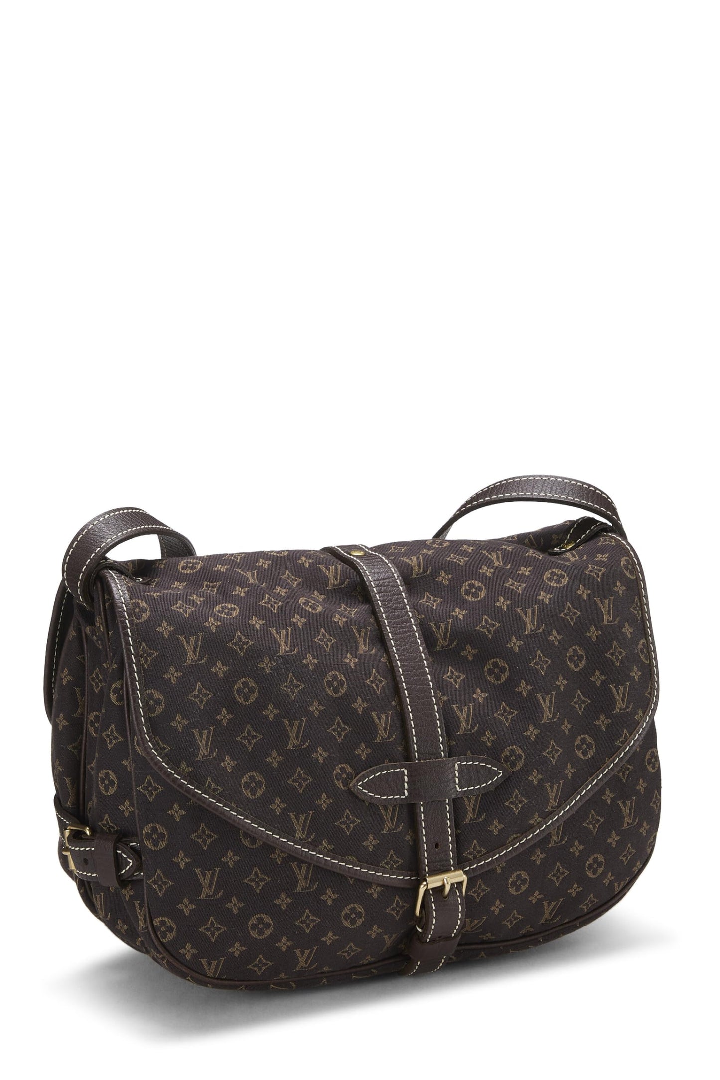 Louis Vuitton, Pre-Loved Monogram Mini Lin Saumur 30, Brown