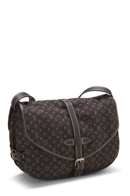 Louis Vuitton, Pre-Loved Monogram Mini Lin Saumur 30, Marrón