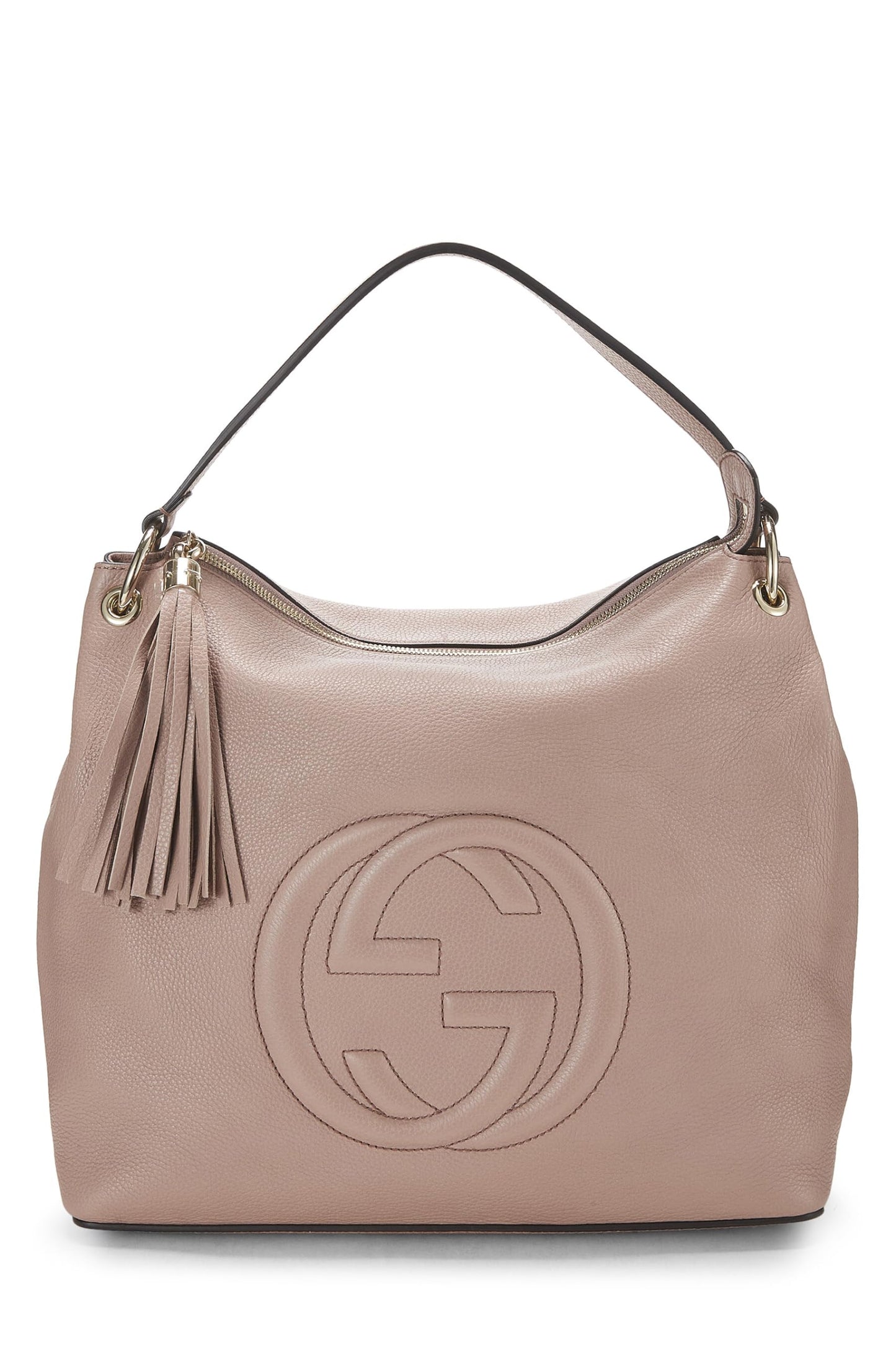 Gucci, Bolso hobo convertible Soho de cuero rosa Pre-Loved, Rosa