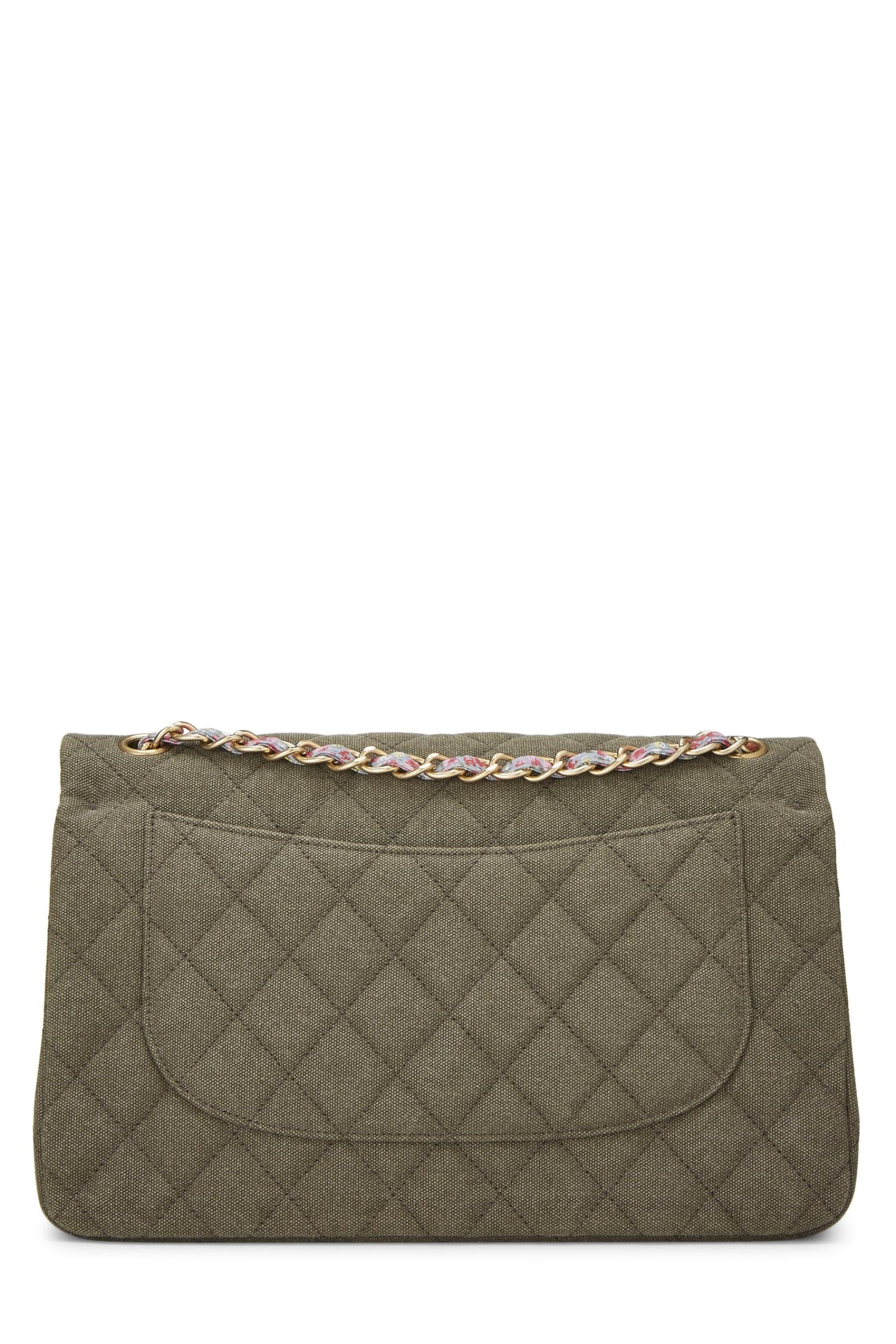 Chanel, Pre-Loved Paris-Cuba Green Quilted Charms Classic Double Flap Jumbo, Green