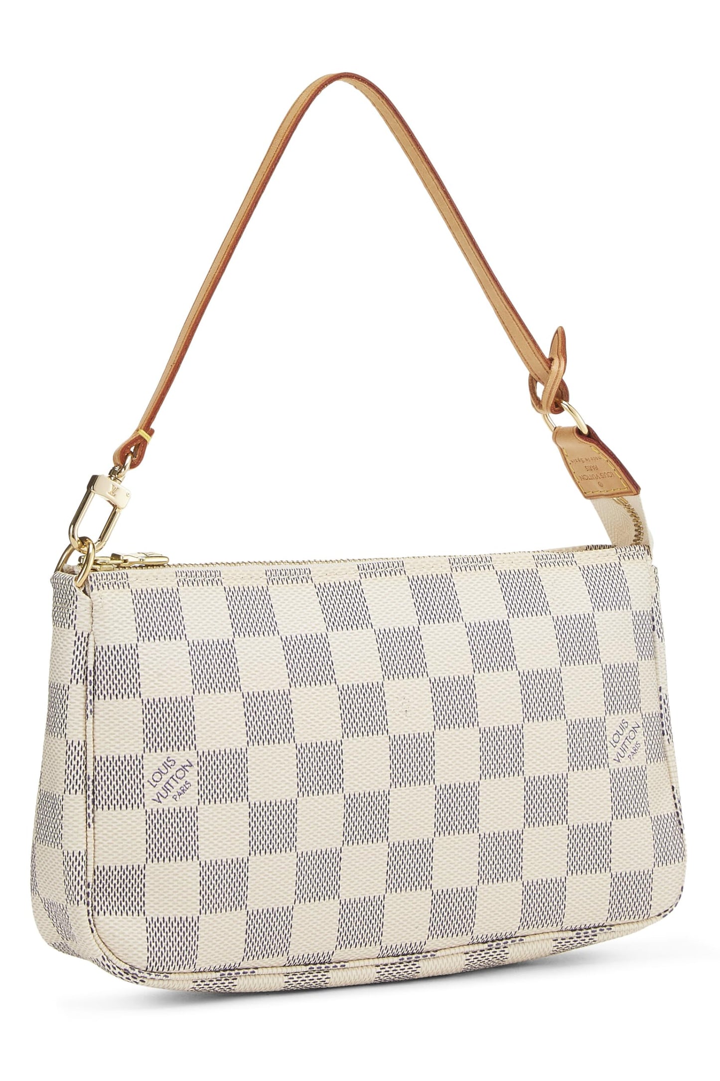 Louis Vuitton, Pre-Loved Damier Azur Pochette Accessoires, White