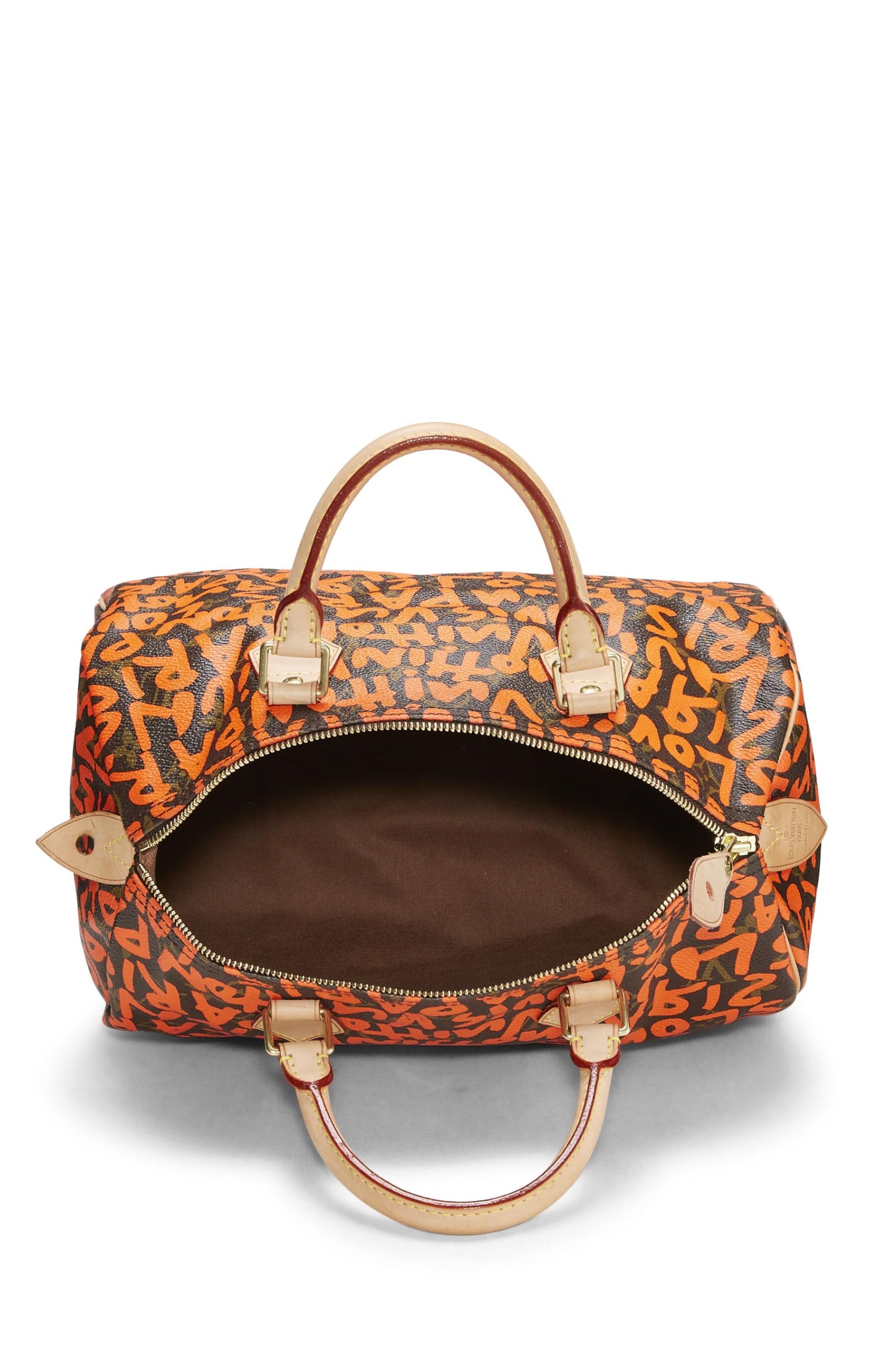 Louis Vuitton, Stephen Sprouse x Louis Vuitton Orange Graffiti Speedy 30 d'occasion, Orange