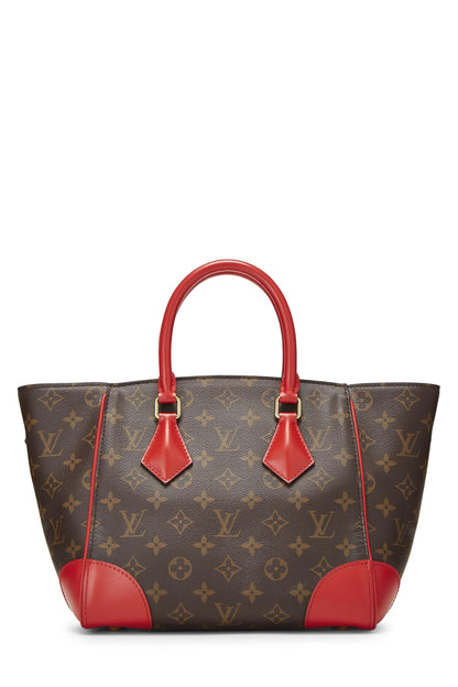 Louis Vuitton, Phenix PM de lona con monograma rojo Pre-Loved, Rojo