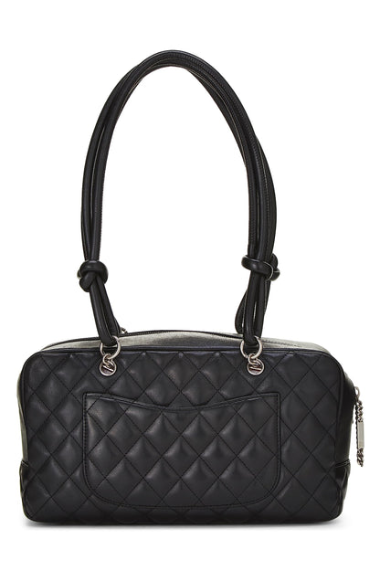 Chanel, Bowler Cambon Ligne en cuir de veau noir d'occasion, noir