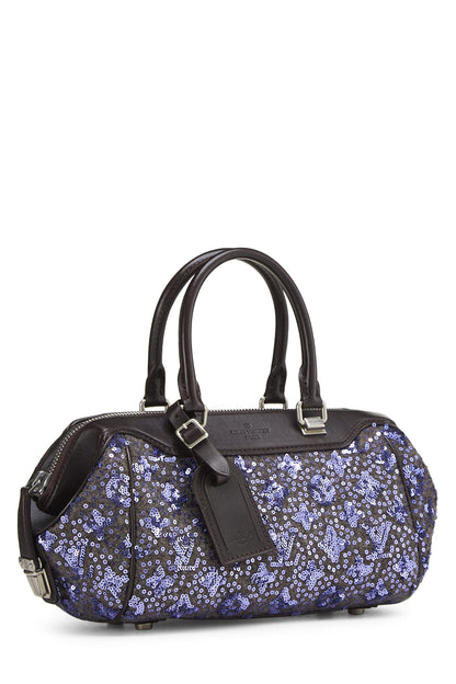 Louis Vuitton, Sunshine Express Baby, sac à main violet à paillettes Monogram d'occasion, violet