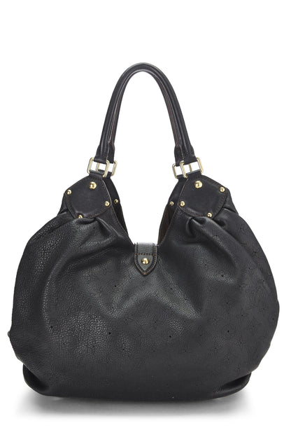 Louis Vuitton, Pre-Loved Black Monogram Mahina Large, Black