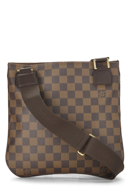 Louis Vuitton, Pre-Loved Damier Ebene Pochette Bosphore, Marrón