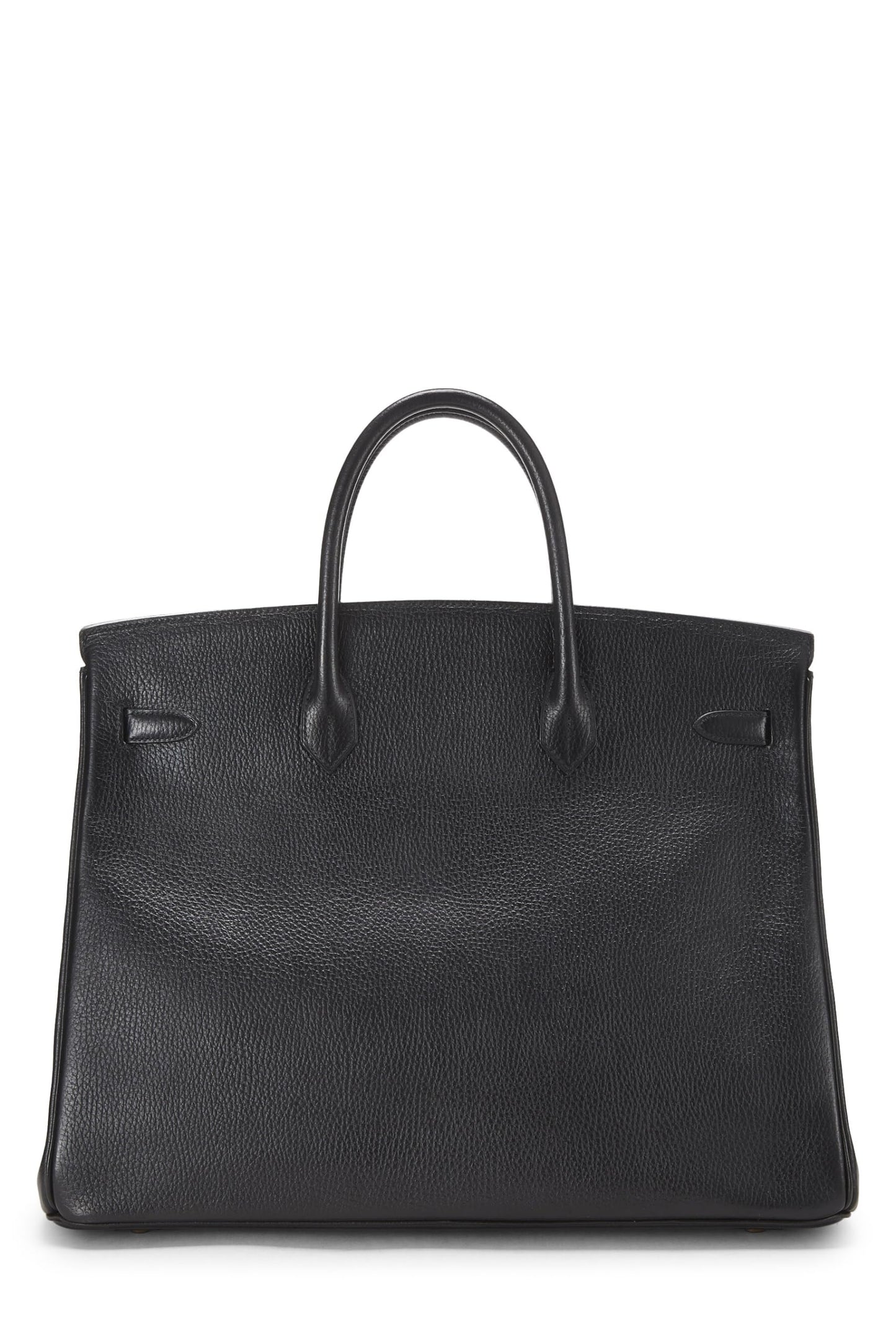 Hermès, Pre-Loved Black Ardennes Birkin 40, Negro