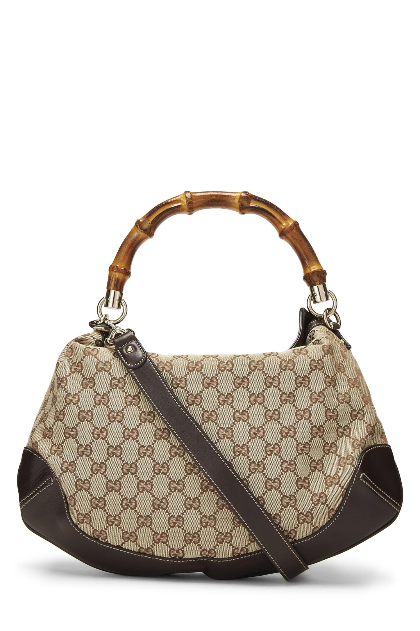 Gucci, sac hobo Peggy en toile GG d'occasion d'origine, marron