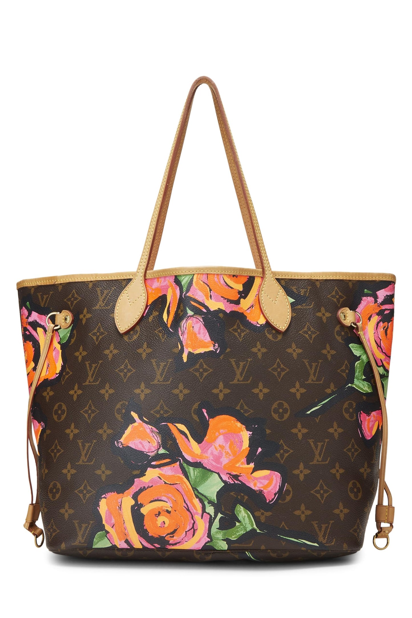 Louis Vuitton, Pre-Loved Stephen Sprouse x Louis Vuitton Monogram Canvas Roses Neverfull MM, Brown