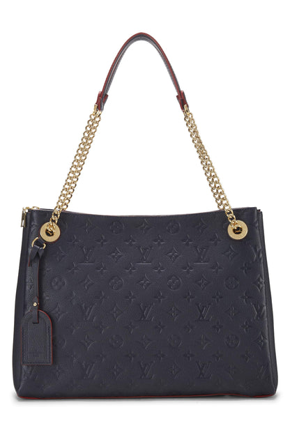 Louis Vuitton, Pre-Loved Blue Infini Monogram Empreinte Surene MM, Navy