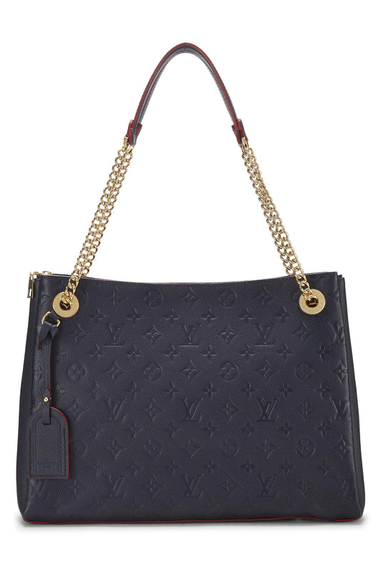 Louis Vuitton, Pre-Loved Blue Infini Monogram Empreinte Surene MM, Navy