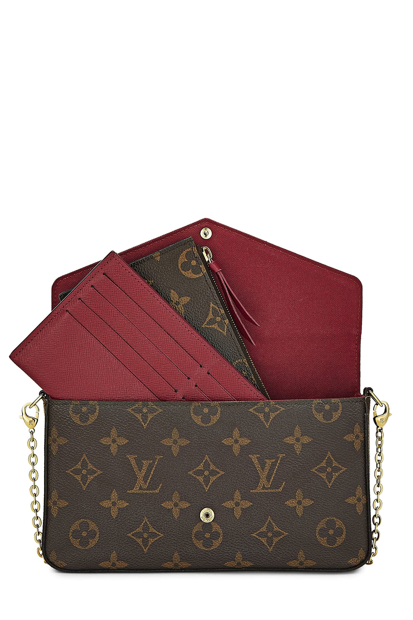 Louis Vuitton, Felicie en toile Monogram d'occasion, marron