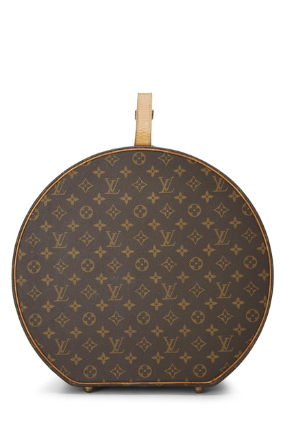 Louis Vuitton, Boîte Chapeaux en toile Monogram pré-aimée 40, Marron