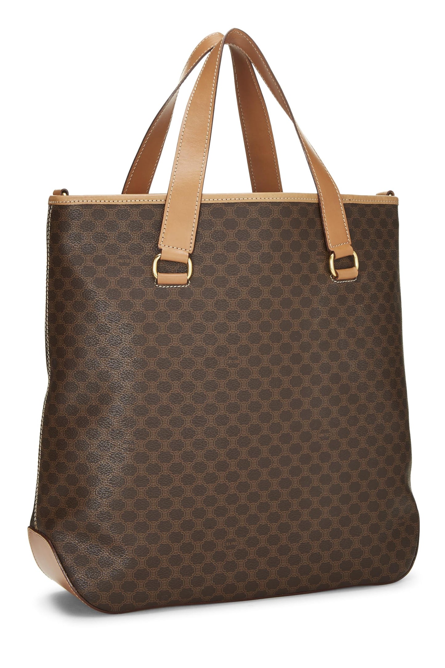 Céline, Pre-Loved Brown Macadam Tote, Brown