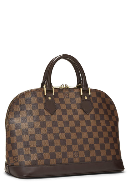 Louis Vuitton, Alma PM Damier Ebène d'occasion, marron