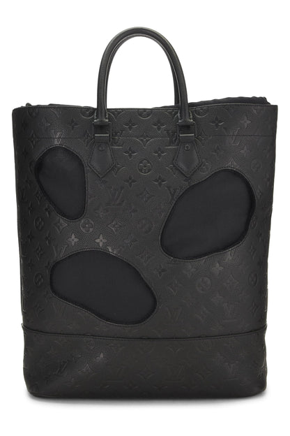 Louis Vuitton, Sac Empreinte monogramme noir avec trous COMME DES GARÇONS x Louis Vuitton pré-aimé, Noir