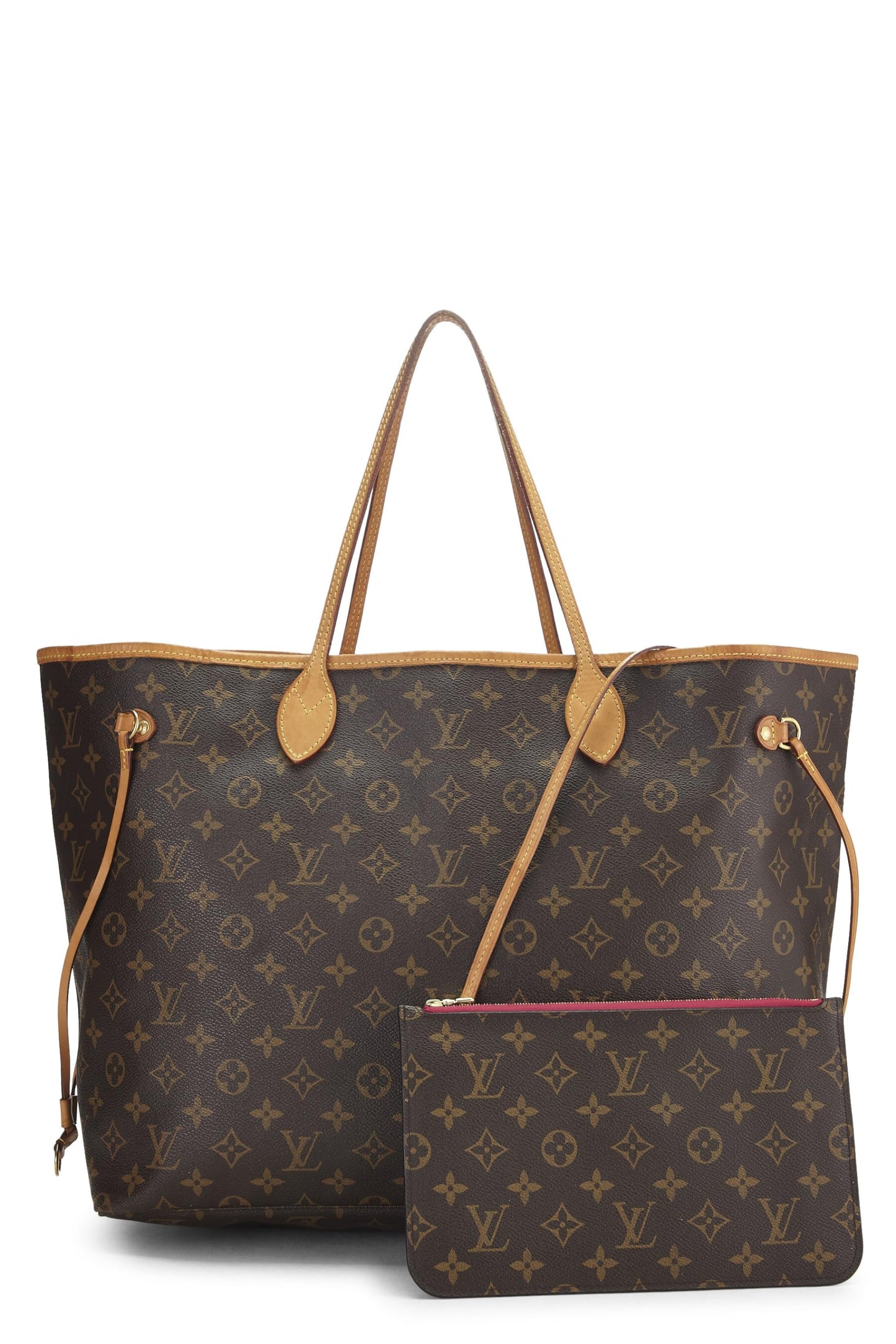 Louis Vuitton, Neverfull GM NM en toile Monogram rose d'occasion, rose