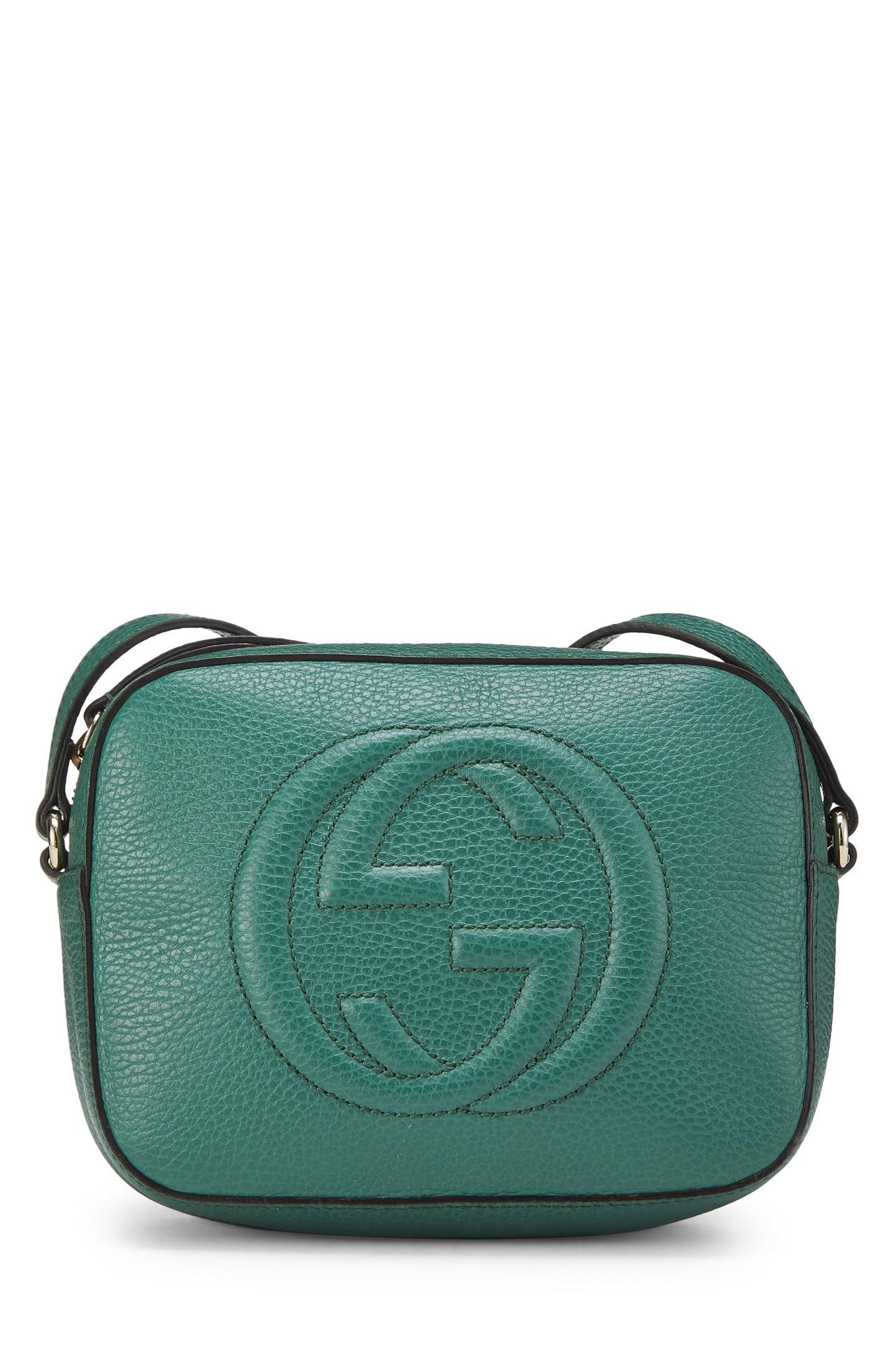 Gucci, Soho Disco en cuir grainé vert d'occasion, vert