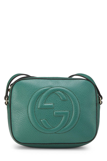 Gucci, Soho Disco de cuero granulado verde Pre-Loved, Verde