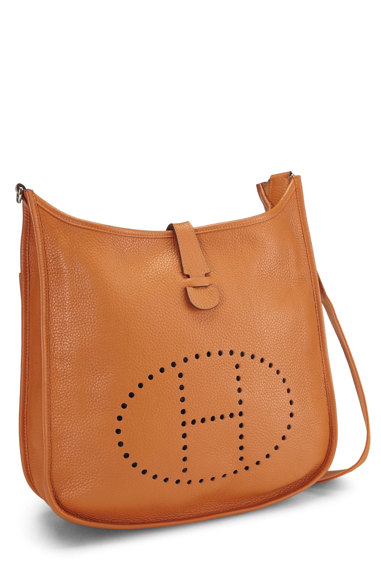 Hermès, Minium Clémence Evelyne III GM Orange d'occasion, Orange