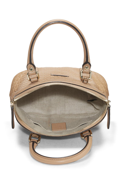 Gucci, Pre-Loved Beige Microguccissima Leather Nice Dome Mini, Beige